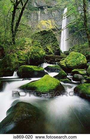 Elowah falls View Large Photo Image Stock Image - Elowah falls. Fotosearch