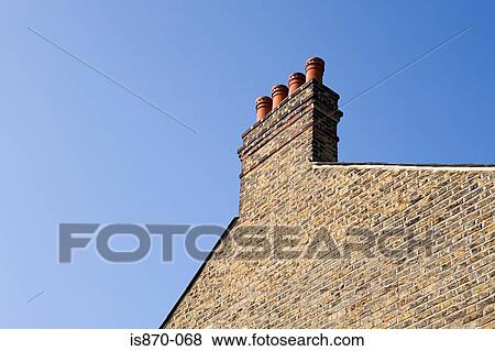 Chimney and side of house View Large Photo Image Stock Photo - Chimney and side of house. Fotosearch