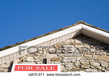 For sale sign on house View Large Photo Image Stock Image - For sale sign on house. Fotosearch