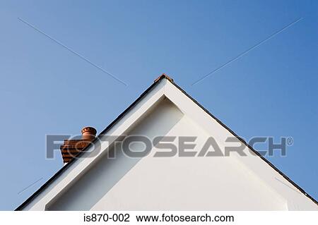 Stock Image - Gable of a house. Fotosearch
