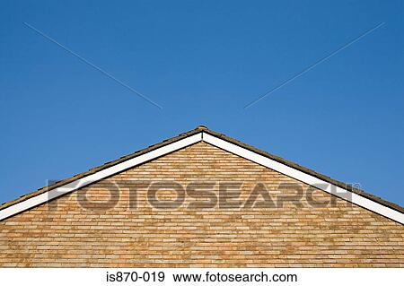 Stock Photo - Gable of a house. Fotosearch