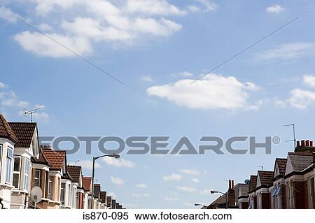 Houses in a street View Large Photo Image Stock Photography - Houses in a street. Fotosearch