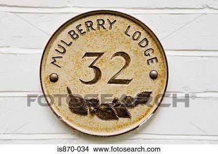 Plaque on a house View Large Photo Image Picture - Plaque on a house. Fotosearch