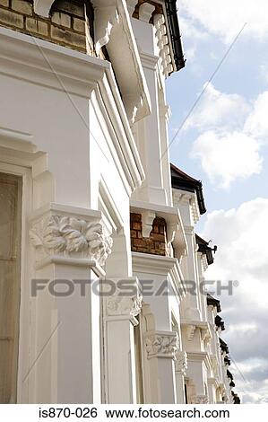 Terraced houses View Large Photo Image Stock Photograph - Terraced houses. Fotosearch