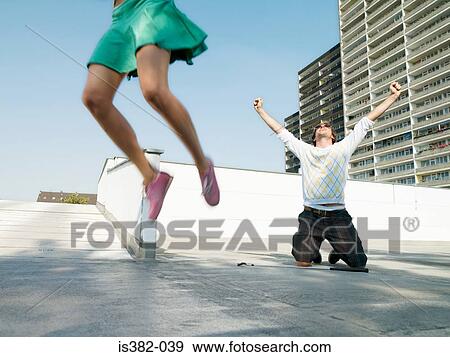 Joyful urban golfers View Large Photo Image Stock Photo - Joyful urban golfers. Fotosearch