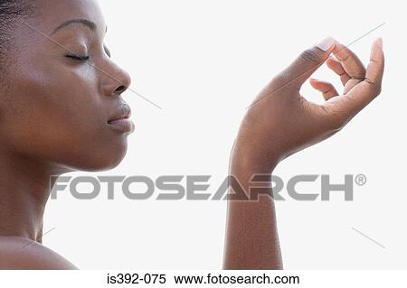 Stock Photography - Enlightened woman. Fotosearch