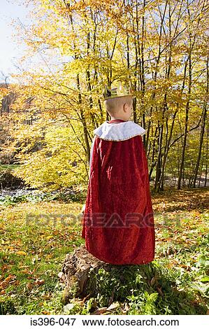 Boy dressed as a king View Large Photo Image Stock Photo - Boy dressed as a king. Fotosearch