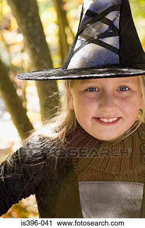 Girl dressed as a witch View Large Photo Image Stock Image - Girl dressed as a witch. Fotosearch
