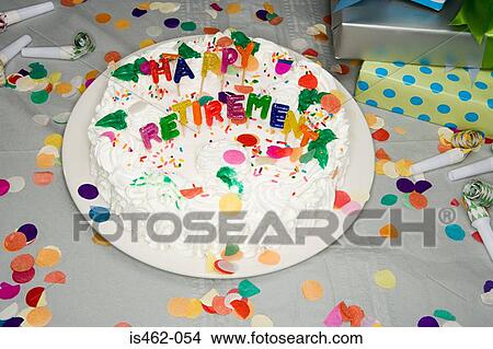 Picture - Happy retirement cake. Fotosearch