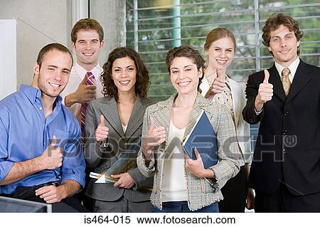 Stock Photography - Architects giving thumbs up. Fotosearch