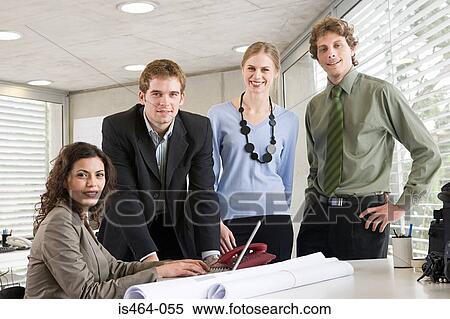 Stock Photography - Architects in an office. Fotosearch