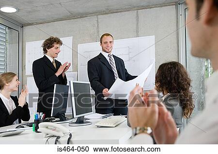 People applauding colleague View Large Photo Image Stock Image - People applauding colleague. Fotosearch