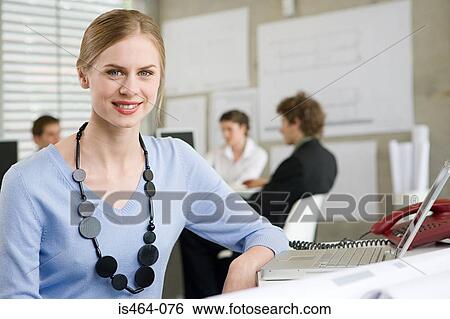 Woman in office View Large Photo Image Stock Photograph - Woman in office. Fotosearch