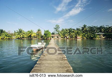 Stock Image - Jetty to island paradise. Fotosearch