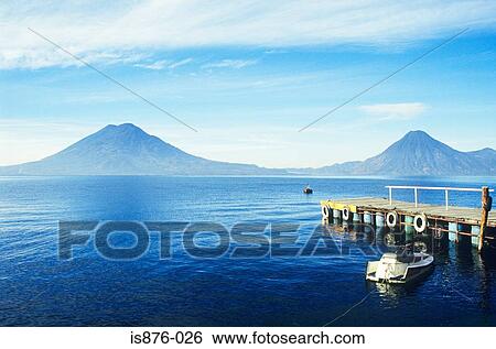 Lake atitlan View Large Photo Image Stock Photograph - Lake atitlan. Fotosearch