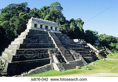 Temple of the inscriptions palenque View Large Photo Image Stock Image - Temple of the inscriptions palenque. Fotosearch