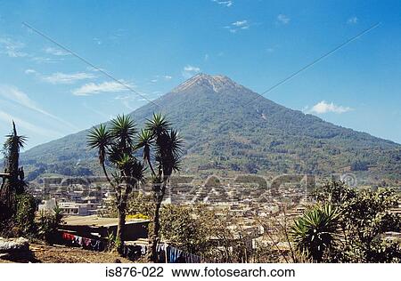 Stock Image - Volcano in guatemala. Fotosearch