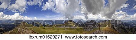 "360 view from Rofanspitze Mountain with bizarre clouds in the sky over the Rofan Mountains, Achensee, Tyrol, Austria, Europe" View Large Photo Image Stock Image - "360 view from Rofanspitze Mountain with bizarre clouds in the sky over the Rofan Mountains, Achensee, Tyrol, Austria, Europe". Fotosearch