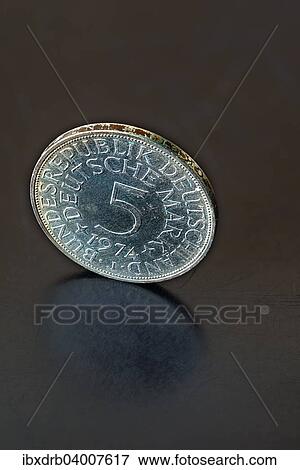 "5 DM, silver coin of the Federal Republic of Germany" View Large Photo Image Stock Photo - "5 DM, silver coin of the Federal Republic of Germany". Fotosearch