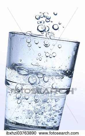 A glass of carbonated water View Large Photo Image Stock Image - A glass of carbonated water. Fotosearch