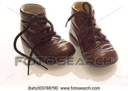 Stock Image - A pair of children's shoes. Fotosearch