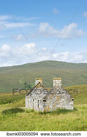 "Abandoned and dilapidated cottage from the time of the Highland Clearances, Alltnacaillich, Northern Highlands, Scotland, United Kingdom, Europe" View Large Photo Image Picture - "Abandoned and dilapidated cottage from the time of the Highland Clearances, Alltnacaillich, Northern Highlands, Scotland, United Kingdom, Europe". Fotosearch