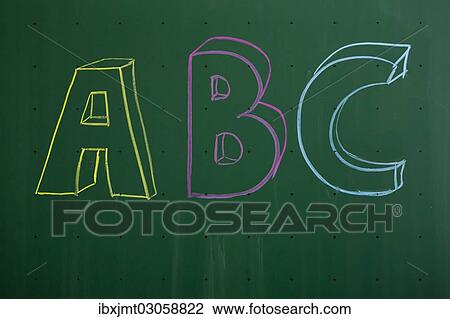 "ABC"""" written with chalk on a blackboard, Germany, Europe" View Large Photo Image Stock Image - "ABC"""" written with chalk on a blackboard, Germany, Europe". Fotosearch