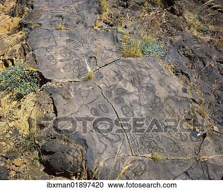 "Aboriginal rock paintings of the indigenous Los Letreros, El Julan, El Hierro, Canary Islands, Spain, Europe" View Large Photo Image Stock Image - "Aboriginal rock paintings of the indigenous Los Letreros, El Julan, El Hierro, Canary Islands, Spain, Europe". Fotosearch