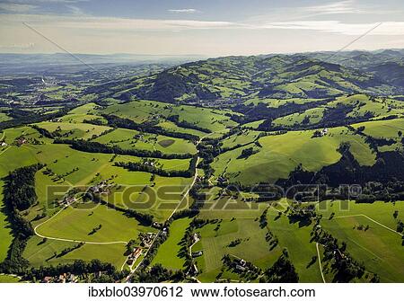 "Aerial view, Alpine foothills with meadows, Waidhofen an der Ybbs, Lower Austria, Austria, Europe" View Large Photo Image Stock Image - "Aerial view, Alpine foothills with meadows, Waidhofen an der Ybbs, Lower Austria, Austria, Europe". Fotosearch