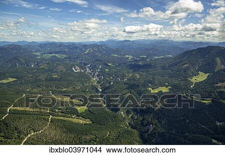 "Aerial view, Alpine landscape, Naturpark Otscher-Tormauer, Mitterbach-Seerotte, Lower Austria, Austria, Europe" View Large Photo Image Picture - "Aerial view, Alpine landscape, Naturpark Otscher-Tormauer, Mitterbach-Seerotte, Lower Austria, Austria, Europe". Fotosearch
