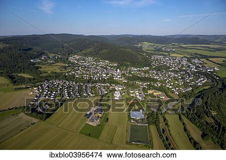 "Aerial view, Bad Fredeburg, Schmallenberg, Sauerland, North Rhine-Westphalia, Germany, Europe" View Large Photo Image Picture - "Aerial view, Bad Fredeburg, Schmallenberg, Sauerland, North Rhine-Westphalia, Germany, Europe". Fotosearch