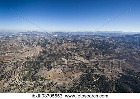 "Aerial view, barren landscape in the Sierra de Cadiz, Andalusia, Spain, Europe" View Large Photo Image Stock Image - "Aerial view, barren landscape in the Sierra de Cadiz, Andalusia, Spain, Europe". Fotosearch