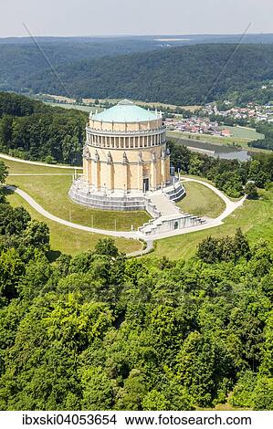"Aerial view, Befreiungshalle or Hall of Liberation, Kelheim, Bavaria, Germany, Europe" View Large Photo Image Picture - "Aerial view, Befreiungshalle or Hall of Liberation, Kelheim, Bavaria, Germany, Europe". Fotosearch