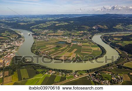 "Aerial view, Danube bend, Ybbs an der Donau, Lower Austria, Austria, Europe" View Large Photo Image Stock Photo - "Aerial view, Danube bend, Ybbs an der Donau, Lower Austria, Austria, Europe". Fotosearch