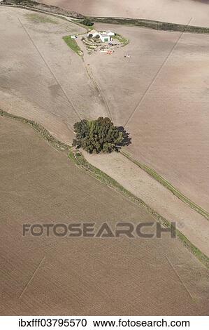 Stock Image - "Aerial view, fields in the Sierra de Cadiz, Andalusia, Spain, Europe". Fotosearch