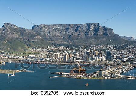 "Aerial view, harbour, Devil's Peak and Table Mountain at the back, Cape Town, Western Cape, South Africa, Africa" View Large Photo Image Stock Image - "Aerial view, harbour, Devil's Peak and Table Mountain at the back, Cape Town, Western Cape, South Africa, Africa". Fotosearch