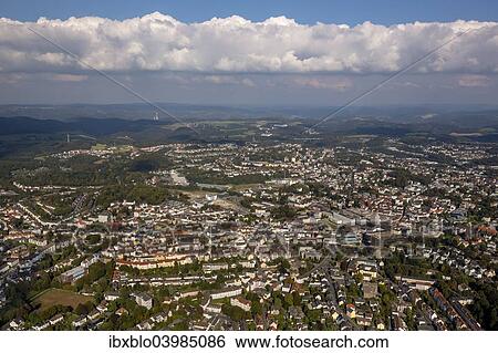 "Aerial view, Ludenscheid, North Rhine-Westphalia, Germany, Europe" View Large Photo Image Stock Photograph - "Aerial view, Ludenscheid, North Rhine-Westphalia, Germany, Europe". Fotosearch