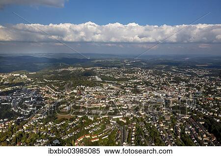 "Aerial view, Ludenscheid, North Rhine-Westphalia, Germany, Europe" View Large Photo Image Stock Photography - "Aerial view, Ludenscheid, North Rhine-Westphalia, Germany, Europe". Fotosearch