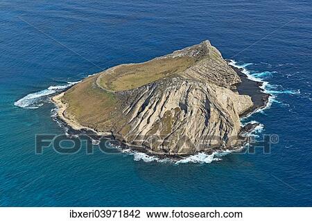 "Aerial view, Manana Island or Rabbit Island, State Seabird Sanctuary, bird sanctuary, Waimanalo Beach, O'ahu, Hawaii, United States, North America" View Large Photo Image Stock Image - "Aerial view, Manana Island or Rabbit Island, State Seabird Sanctuary, bird sanctuary, Waimanalo Beach, O'ahu, Hawaii, United States, North America". Fotosearch