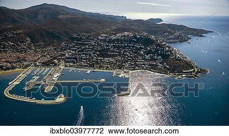 "Aerial view, marina, Roses, Golf de Roses, Catalonia, Spain, Europe" View Large Photo Image Stock Image - "Aerial view, marina, Roses, Golf de Roses, Catalonia, Spain, Europe". Fotosearch