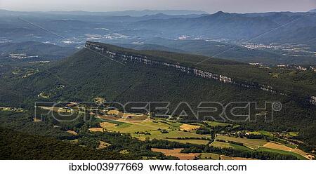 "Aerial view, mesas El Pla de Sant Joan, Sant Marti de Llemena, Costa Brava, Catalonia, Spain, Europe" View Large Photo Image Stock Photo - "Aerial view, mesas El Pla de Sant Joan, Sant Marti de Llemena, Costa Brava, Catalonia, Spain, Europe". Fotosearch