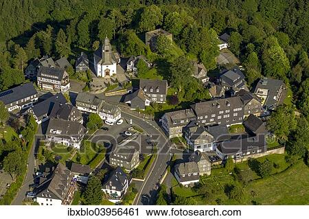 "Aerial view, Nordenau, Schmallenberg, Sauerland, North Rhine-Westphalia, Germany, Europe" View Large Photo Image Stock Image - "Aerial view, Nordenau, Schmallenberg, Sauerland, North Rhine-Westphalia, Germany, Europe". Fotosearch