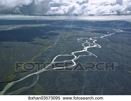 "Aerial view of Skeioararsandur desert plain, Skaftafell National Park, Southern Region, Iceland, Europe" View Large Photo Image Stock Photography - "Aerial view of Skeioararsandur desert plain, Skaftafell National Park, Southern Region, Iceland, Europe". Fotosearch