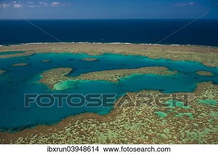 "Aerial view of the Great Barrier Reef, UNESCO World Heritage Site, Queensland, Australia, Oceania" View Large Photo Image Picture - "Aerial view of the Great Barrier Reef, UNESCO World Heritage Site, Queensland, Australia, Oceania". Fotosearch