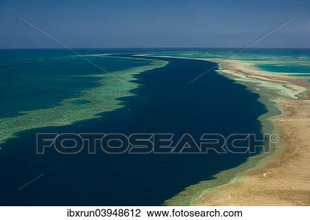"Aerial view of the Great Barrier Reef, UNESCO World Heritage Site, Queensland, Australia, Oceania" View Large Photo Image Stock Image - "Aerial view of the Great Barrier Reef, UNESCO World Heritage Site, Queensland, Australia, Oceania". Fotosearch