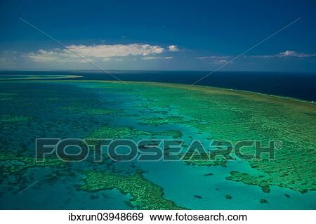 "Aerial view of the Great Barrier Reef, UNESCO World Heritage Site, Queensland, Australia, Oceania" View Large Photo Image Stock Photo - "Aerial view of the Great Barrier Reef, UNESCO World Heritage Site, Queensland, Australia, Oceania". Fotosearch