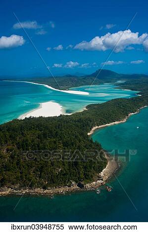 "Aerial view of Whitehaven in the Whitsunday Islands, Queensland, Australia, Oceania" View Large Photo Image Stock Photography - "Aerial view of Whitehaven in the Whitsunday Islands, Queensland, Australia, Oceania". Fotosearch