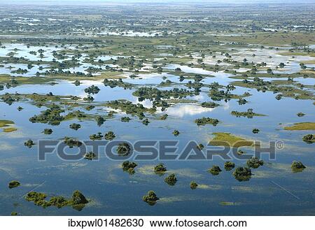 "Aerial view, Okavango Delta, Botswana, Africa" View Large Photo Image Stock Image - "Aerial view, Okavango Delta, Botswana, Africa". Fotosearch