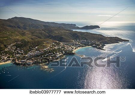 "Aerial view, Roses, Golf de Roses, Catalonia, Spain, Europe" View Large Photo Image Stock Photo - "Aerial view, Roses, Golf de Roses, Catalonia, Spain, Europe". Fotosearch