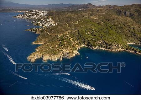 "Aerial view, Roses, Golf de Roses, Catalonia, Spain, Europe" View Large Photo Image Stock Photograph - "Aerial view, Roses, Golf de Roses, Catalonia, Spain, Europe". Fotosearch